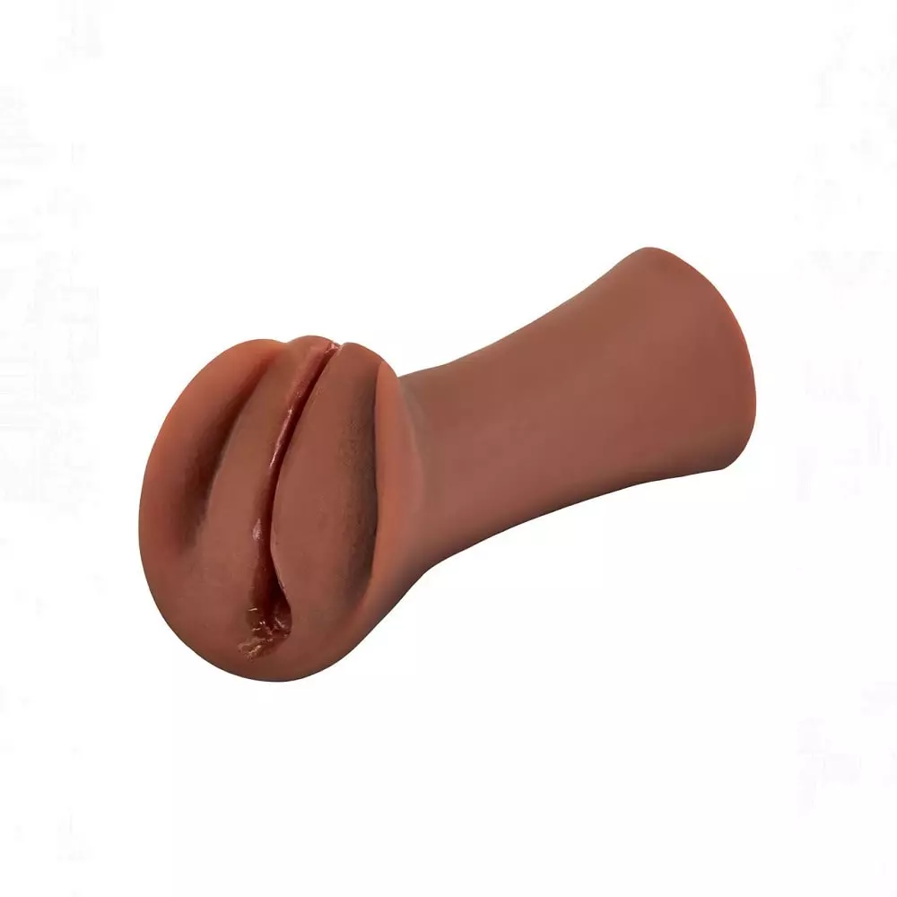 PDX Extreme Wet Pussies Slippery Slit Lubricating Stroker -Brown